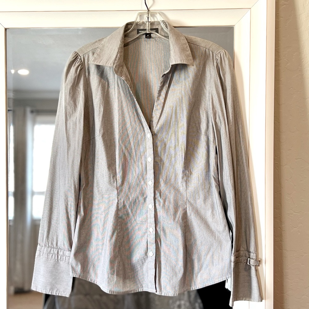 Express Design Studio Button Up Dress Shirt